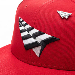 Classic Paper Planes Fitted - Red
